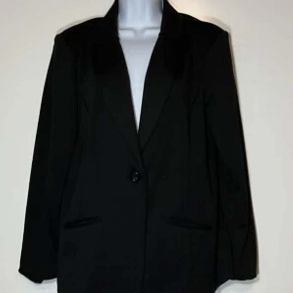 Covington Black Tailored Blazer Classic Formal Jacket
